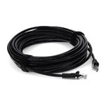 Picture of 25ft RJ-45 (Male) to RJ-45 (Male) Black Cat6 UTP PVC TAA Compliant Copper Patch Cable