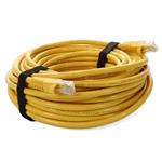 Picture of 25ft RJ-45 (Male) to RJ-45 (Male) Cat6 Straight Yellow UTP Copper PVC Patch Cable