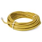 Picture of 25ft RJ-45 (Male) to RJ-45 (Male) Shielded Straight Yellow Cat6A STP PVC Copper Patch Cable