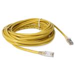 Picture of 25ft RJ-45 (Male) to RJ-45 (Male) Shielded Straight Yellow Cat6A STP PVC Copper Patch Cable