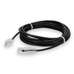 Picture of 25ft RJ-45 (Male) to RJ-45 (Male) Cat6A Straight Black Slim UTP Copper PVC Patch Cable