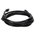 Picture of 2ft RJ-45 (Male) to RJ-45 (Male) Cat6 Straight Black UTP Copper PVC Patch Cable