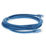 Picture of 2ft RJ-45 (Male) to RJ-45 (Male) Cat6A Straight Blue UTP Copper PVC Patch Cable