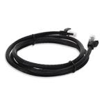 Picture of 2ft RJ-45 (Male) to RJ-45 (Male) Cat6A Straight Black UTP Copper PVC Patch Cable