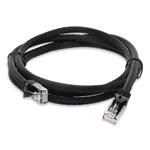 Picture of 2ft RJ-45 (Male) to RJ-45 (Male) Cat6A Straight Black UTP Copper PVC Patch Cable