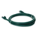 Picture of 2ft RJ-45 (Male) to RJ-45 (Male) Cat6A Straight Booted, Snagless Green UTP Copper PVC Patch Cable