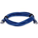 Picture of 2ft RJ-45 (Male) to RJ-45 (Male) Cat7 Straight Blue S/FTP Copper PVC Patch Cable