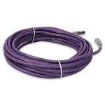 Picture of 30ft RJ-45 (Male) to RJ-45 (Male) Cat6A Shielded Straight Purple STP Copper PVC Patch Cable
