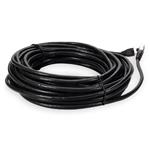 Picture of 30ft RJ-45 (Male) to RJ-45 (Male) Cat6 Shielded Straight Black STP Copper PVC Patch Cable