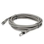 Picture of 30ft RJ-45 (Male) to RJ-45 (Male) Cat6 Shielded Straight Gray STP Copper PVC Patch Cable