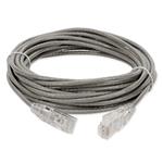 Picture of 30ft RJ-45 (Male) to RJ-45 (Male) Cat6 Straight Gray Slim UTP Copper PVC Patch Cable