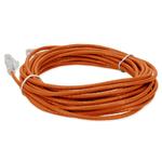 Picture of 30ft RJ-45 (Male) to RJ-45 (Male) Cat6 Straight Orange Slim UTP Copper PVC Patch Cable