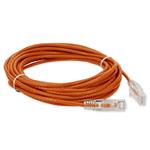 Picture of 30ft RJ-45 (Male) to RJ-45 (Male) Cat6 Straight Orange Slim UTP Copper PVC Patch Cable