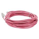 Picture of 30ft RJ-45 (Male) to RJ-45 (Male) Straight Pink Cat6 UTP Slim PVC Copper Patch Cable