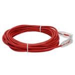 Picture of 30ft RJ-45 (Male) to RJ-45 (Male) Cat6 Straight Red Slim UTP Copper PVC Patch Cable