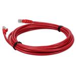 Picture of 33ft RJ-45 (Male) to RJ-45 (Male) Cat5e Straight Red UTP Copper PVC Patch Cable