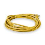 Picture of 33ft RJ-45 (Male) to RJ-45 (Male) Cat5e Straight Yellow UTP Copper PVC Patch Cable