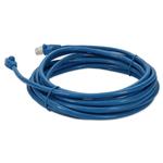 Picture of 33ft RJ-45 (Male) to RJ-45 (Male) Cat6A Shielded Straight Blue STP Copper PVC Patch Cable