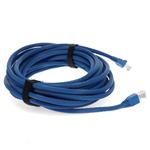 Picture of 10PK 35ft RJ-45 (Male) to RJ-45 (Male) Cat6A Straight Blue UTP Copper PVC Patch Cable