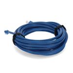 Picture of 25PK 35ft RJ-45 (Male) to RJ-45 (Male) Cat6A Straight Blue UTP Copper PVC Patch Cable