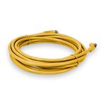 Picture of 35ft RJ-45 (Male) to RJ-45 (Male) Cat6 Shielded Straight Yellow STP Copper PVC Patch Cable