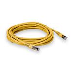 Picture of 35ft RJ-45 (Male) to RJ-45 (Male) Cat6 Shielded Straight Yellow STP Copper PVC Patch Cable