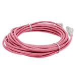 Picture of 35ft RJ-45 (Male) to RJ-45 (Male) Straight Pink Cat6 UTP Slim PVC Copper Patch Cable