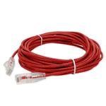 Picture of 35ft RJ-45 (Male) to RJ-45 (Male) Cat6 Straight Red Slim UTP Copper PVC Patch Cable