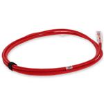 Picture of 3ft RJ-45 (Male) to RJ-45 (Male) Cat6A Shielded Straight Red STP Copper PVC Patch Cable