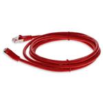 Picture of 3ft RJ-45 (Male) to RJ-45 (Male) Shielded Straight Red Cat6 STP Copper PVC TAA Compliant Patch Cable