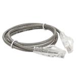 Picture of 3ft RJ-45 (Male) to RJ-45 (Male) Gray Slim Cat6 Booted, Snagless UTP PVC TAA Compliant Copper Patch Cable