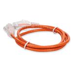 Picture of 3ft RJ-45 (Male) to RJ-45 (Male) Cat6 Straight Orange Slim UTP Copper PVC Patch Cable