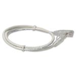 Picture of 3ft RJ-45 (Male) to RJ-45 (Male) Straight White Cat6A Slim UTP Copper PVC Patch Cable