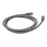 Picture of 3m RJ-45 (Male) to RJ-45 (Male) Cat5e Straight Booted, Snagless Gray UTP Copper PVC Patch Cable