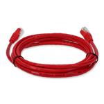 Picture of 3m RJ-45 (Male) to RJ-45 (Male) Cat5e Straight Booted, Snagless Red UTP Copper PVC Patch Cable