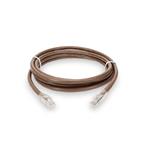 Picture of 3m RJ-45 (Male) to RJ-45 (Male) Cat6A Straight Booted, Snagless Brown UTP Copper PVC Patch Cable