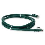 Picture of 3m RJ-45 (Male) to RJ-45 (Male) Cat6A Straight Booted, Snagless Green UTP Copper PVC Patch Cable