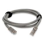 Picture of 3m RJ-45 (Male) to RJ-45 (Male) Cat6A Straight Booted, Snagless Gray UTP Copper PVC Patch Cable