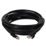 Picture of 40ft RJ-45 (Male) to RJ-45 (Male) Cat6A Straight Black UTP Copper PVC Patch Cable