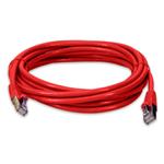 Picture of 45ft RJ-45 (Male) to RJ-45 (Male) Cat6 Shielded Straight Red STP Copper PVC Patch Cable