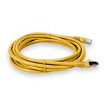 Picture of 45ft RJ-45 (Male) to RJ-45 (Male) Cat6 Shielded Straight Yellow STP Copper PVC Patch Cable