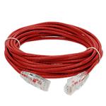 Picture of 45ft RJ-45 (Male) to RJ-45 (Male) Cat6 Straight Red Slim UTP Copper PVC Patch Cable
