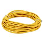Picture of 45ft RJ-45 (Male) to RJ-45 (Male) Cat6 Straight Yellow Slim UTP Copper PVC Patch Cable
