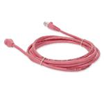 Picture of 4ft RJ-45 (Male) to RJ-45 (Male) Straight Pink Cat5e UTP PVC Copper Patch Cable