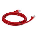 Picture of 4ft RJ-45 (Male) to RJ-45 (Male) Cat5e Straight Red UTP Copper PVC Patch Cable