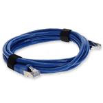 Picture of 4ft RJ-45 (Male) to RJ-45 (Male) Straight Blue Cat7 S/FTP PVC Copper Patch Cable