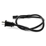 Picture of 4ft NEMA 5-15P Male to C13 Female 14AWG 100-250V at 10A Black Power Cable