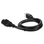 Picture of 4ft NEMA 5-15P Male to C15 Female 100-250V at 10A Black Power Cable