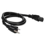 Picture of 4ft NEMA 5-15P Male to C15 Female 100-250V at 10A Black Power Cable