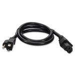 Picture of 8ft NEMA 5-15P Male to C15 Female 14AWG 100-250V at 10A Black Power Cable